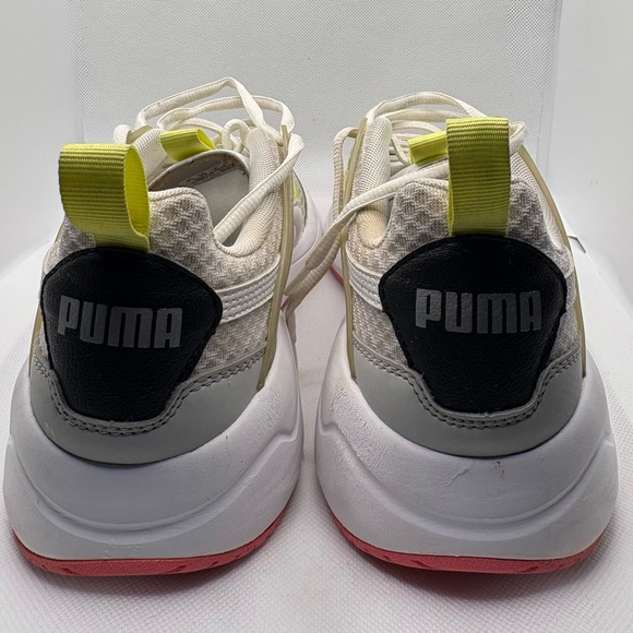 Puma Womens Sneakers - White, Yellow, and Gray - Picture 5 of 8